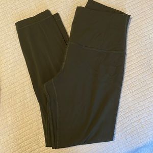 Lululemon align,size 6, 23”, dark olive color, worn once